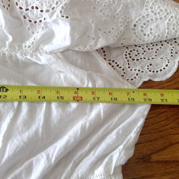 J for Justify Size XL 100% Cotton OTS Eyelet Dress - Picture 10 of 14